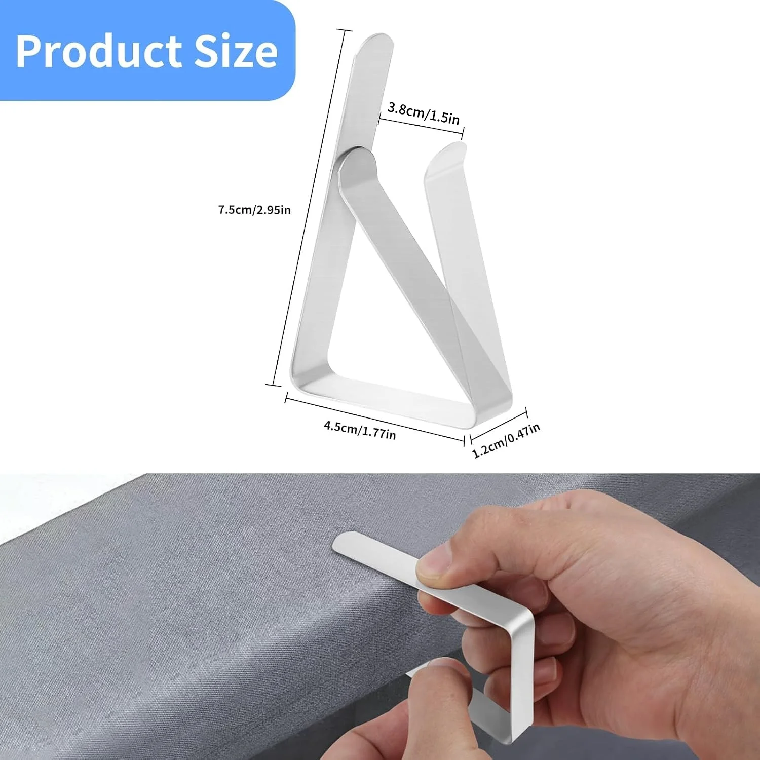 20 piece tablecloth clip set, suitable for rust proof table clips in homes, restaurants, picnics, parties, and dining tables
