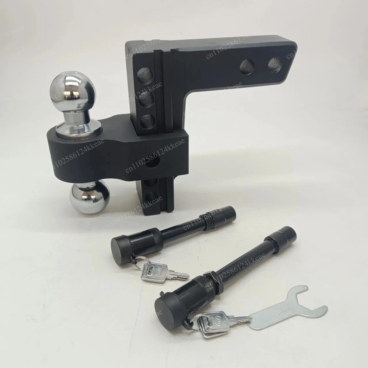 

Black Adjustable Trailer Hitch Drop/Rise Aluminum Drop Hitch -Tow Hitch for Heavy Duty