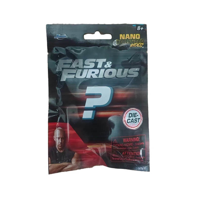 Jada Toys Fast & Furious Car (1 Model Car in Mystery Blind Pack) - 1 of 12 Detailed Nano Toy Cars Made of Metal (4 cm)