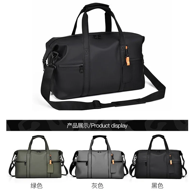 

2025 New Large Capacity Men's Business Travel Bag Versatile Commuter Handbag Anti Splashing Sports Fitness Bag