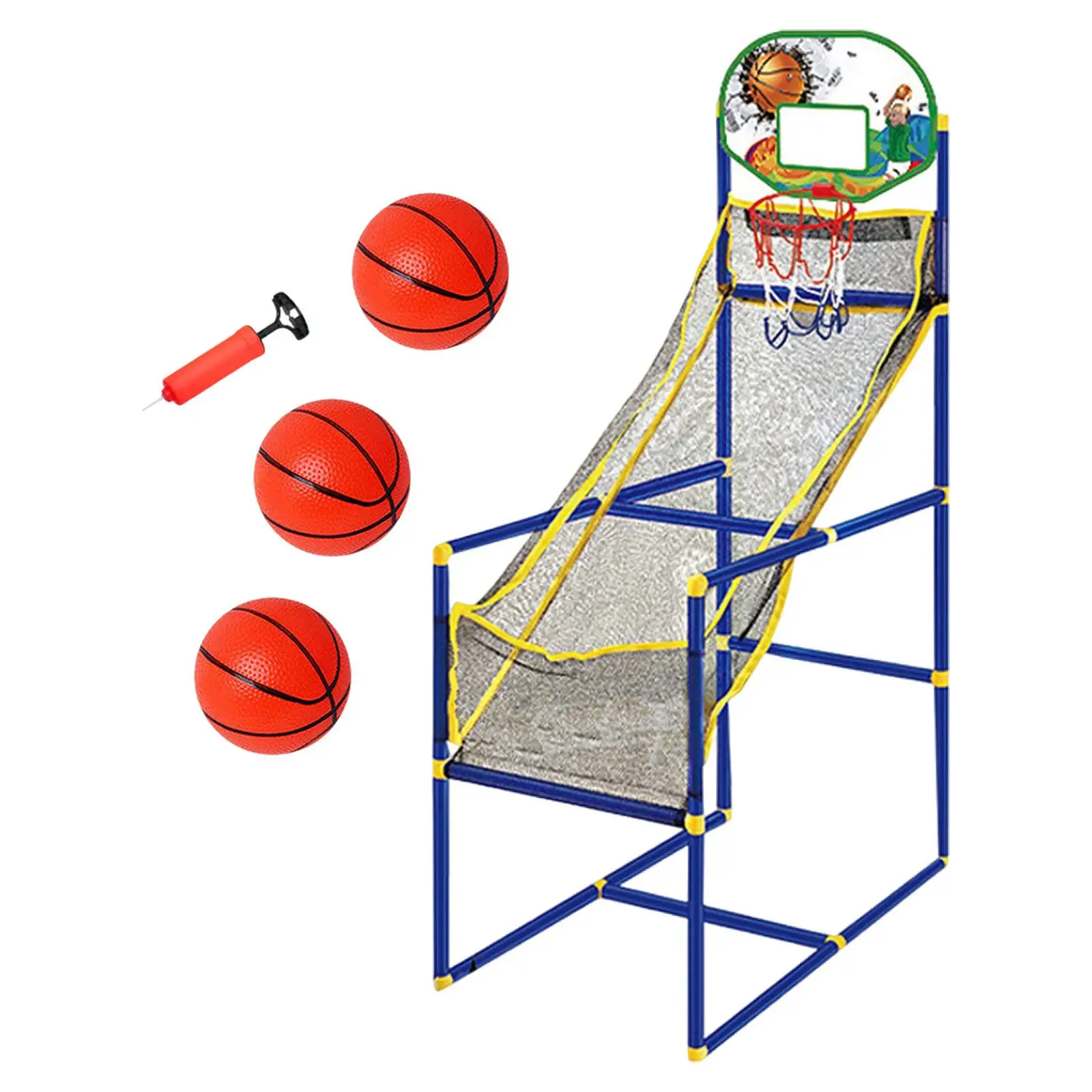 Arcade Basketball Game Set Adjustable Heights for Age 3 4 5 6 7 8 Years Yard Machine and 3 Balls
