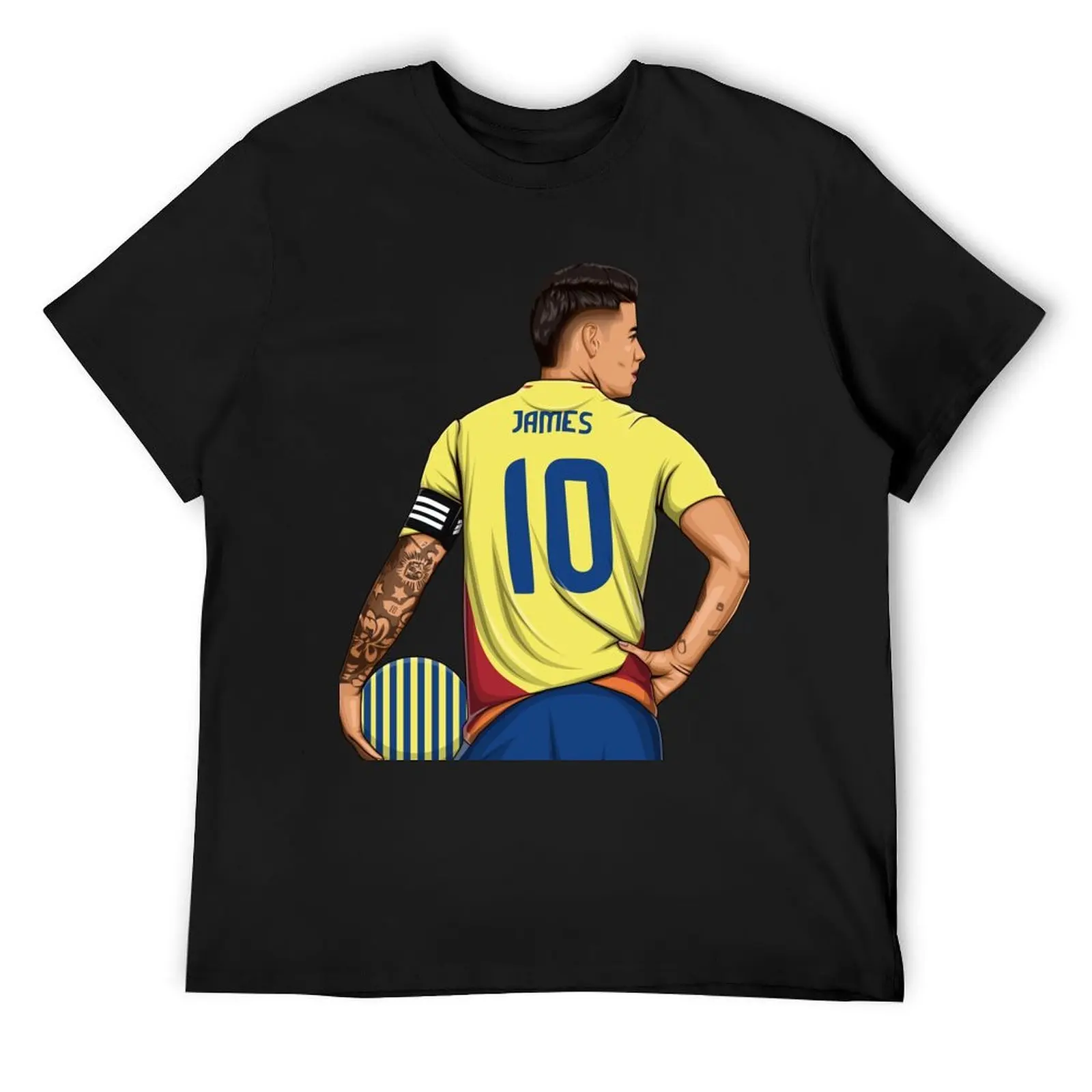 

James Rodriguez T-Shirt anime animal prinfor boys tees Luxury man mens t shirts