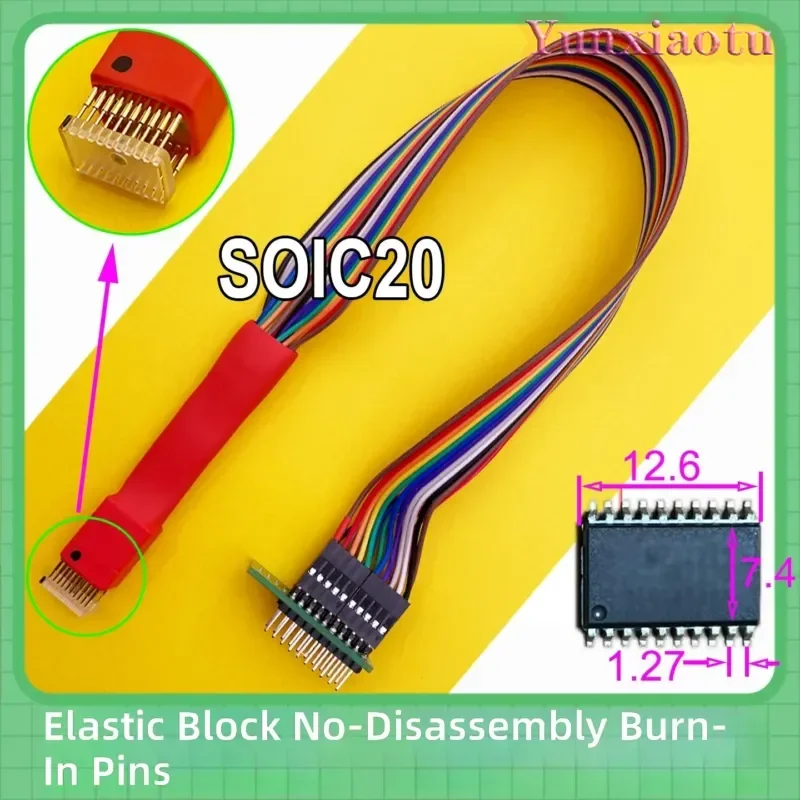 For SOP20 SOP28 SOP16 SOP18 SOP14 Gantry Clip Probe Spring Pin Spacing 1.27mm Read Write Needle Test Fixture