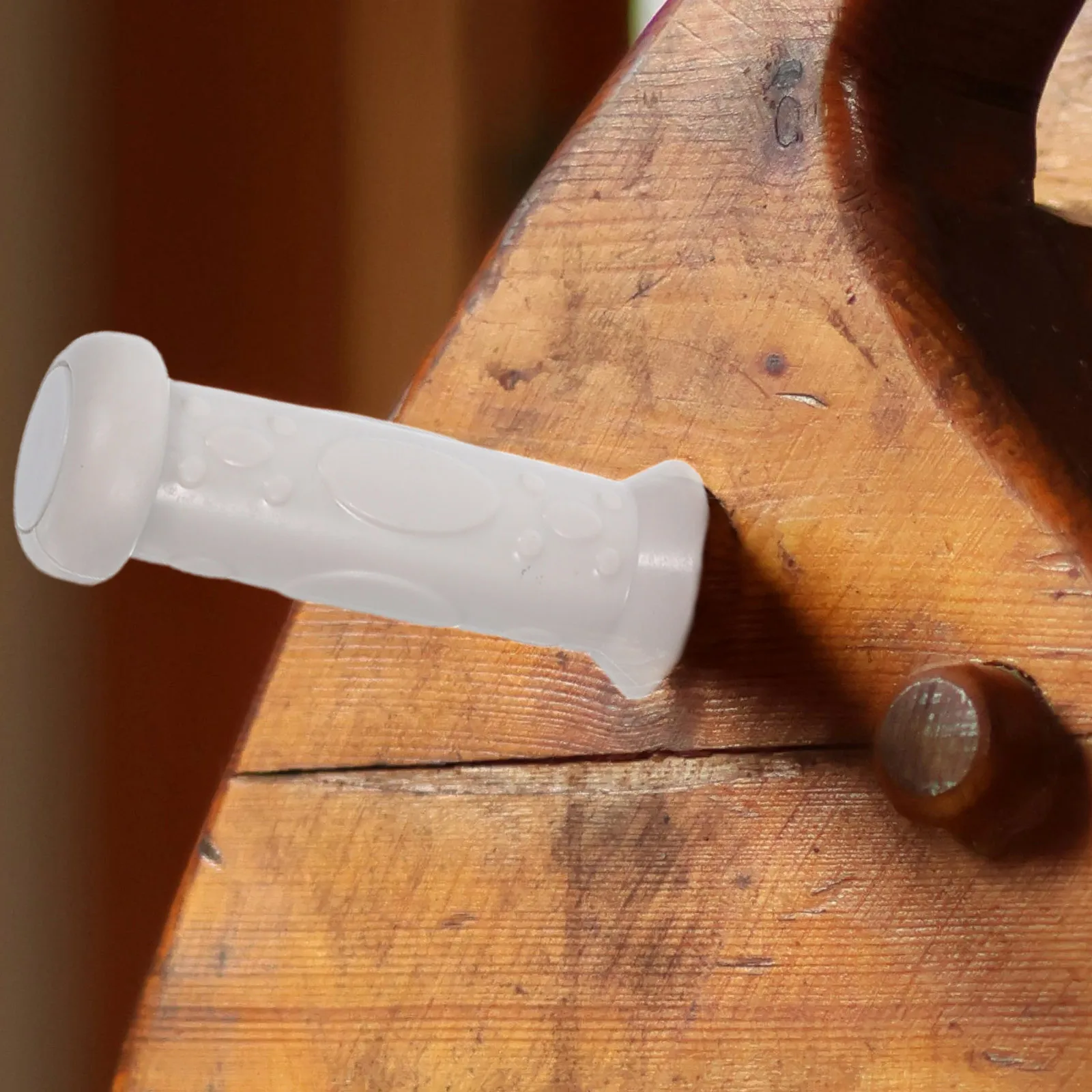 Juego de 2 mangos de caballo balancín para niños, plástico fuerte Universal para balancín de animales para bebés, diseño cómodo de seguridad mejorado