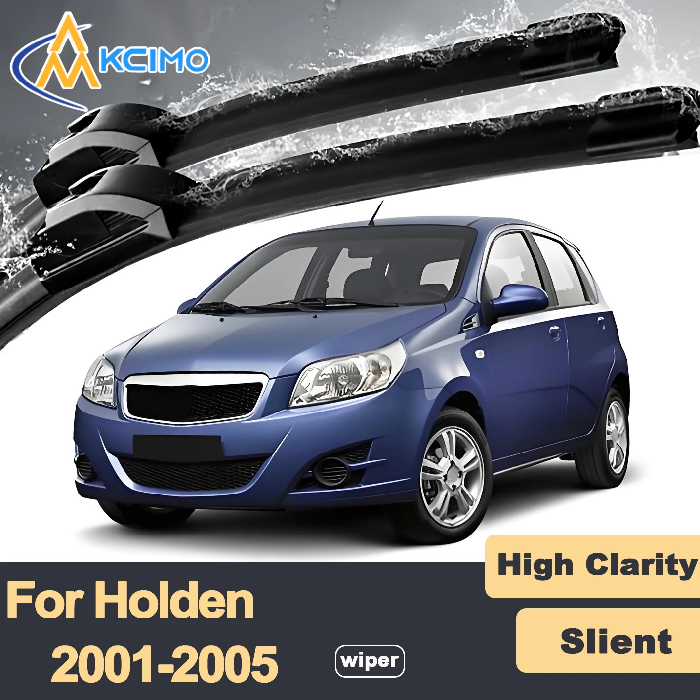 

Premium Rubber Durable Silent Windshield Wiper Blades 2pcs for Holden Barina XC 2001-2005 Chevrolet Corsa Opel Vita