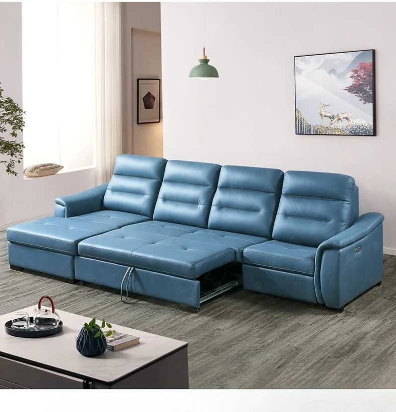 Wohnzimmer Multifunktion Ale Cabrio Sofas Betten Klappbare Elektrische Liege Schlafs Ofa Für Kino Mit Aufbewahrung Sbox, USB