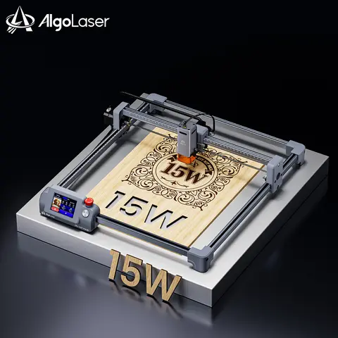 AlgoLaser DIY KIT MK3 15W High Power Laser Engraver Cutter Machine, Support Stainless Steel & Wood Engraving, Christmas Gift for Men Husband Boyfriend, Create Personalized Custom Wood Gifts & DIY Craft Projects