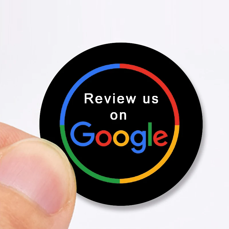 30mm Google Review NFC Stickers 504Bytes NFC215 Chip NFC Tap Review Sticker Review us on Google