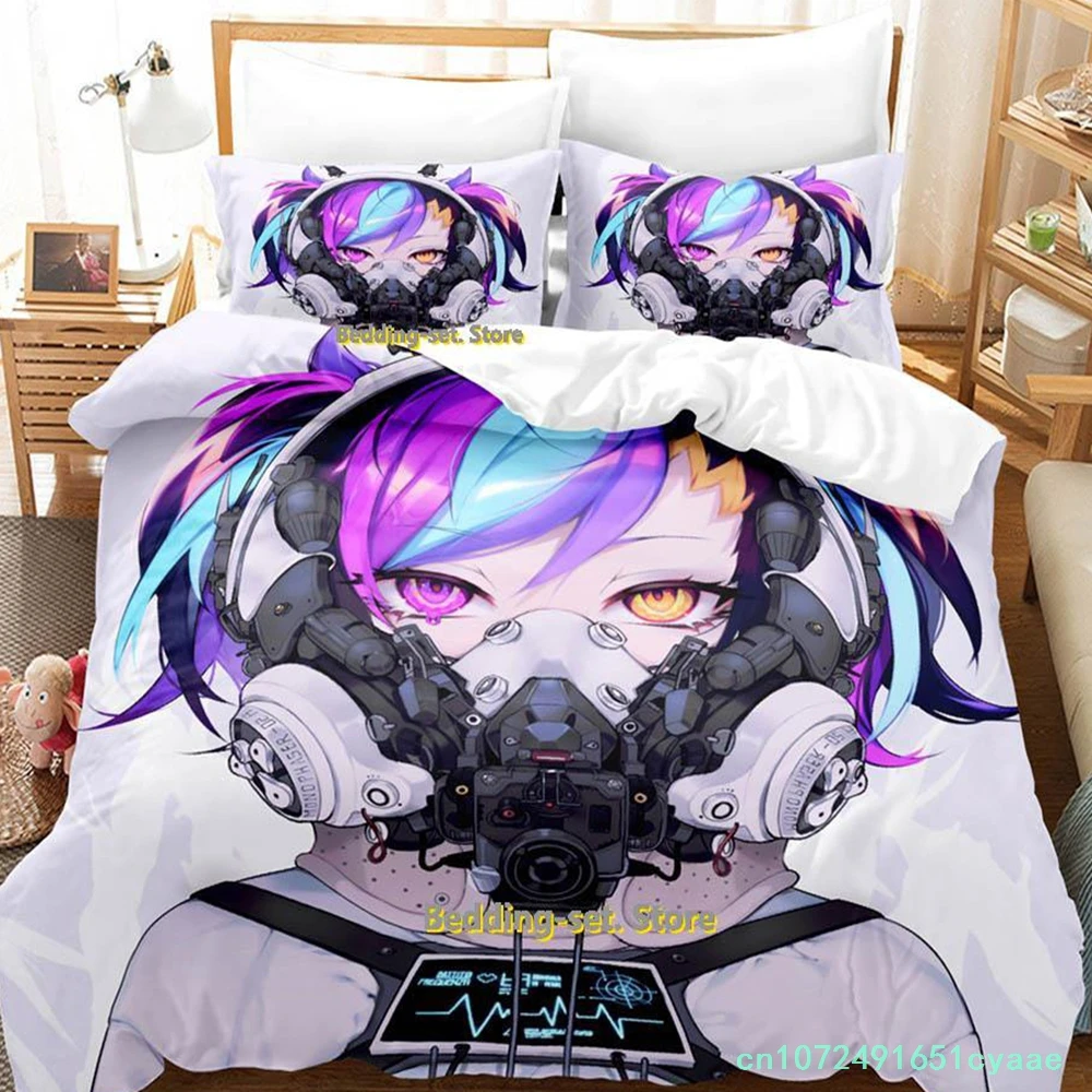 VTuber Axia Krone Bedding Set Single Twin Full Queen King Size Bed Set Adult Kid Bedroom Duvetcover Sets Anime Parure De Lit Bed