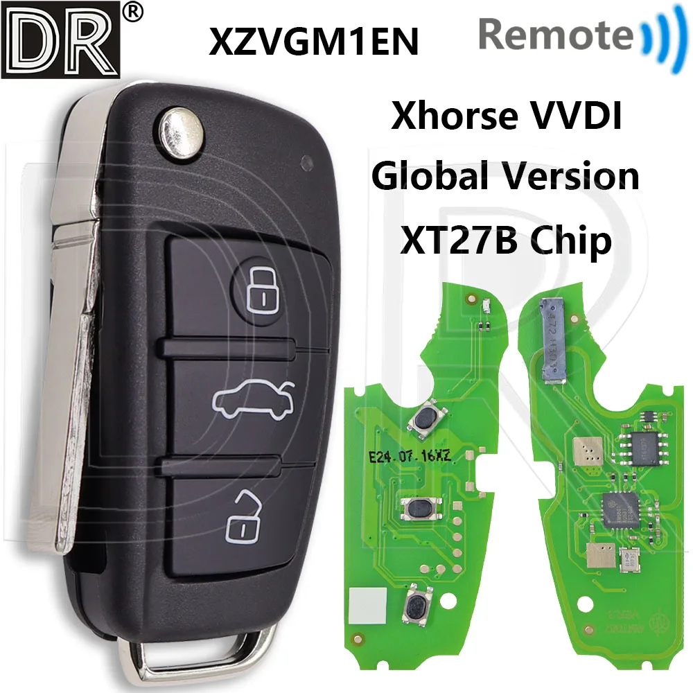 Great VVDI Xhorse Global Version XZADM1EN Audi Style Universal Flip Car Remote Control Key For Audi VW Volkswagen Skoda Seat