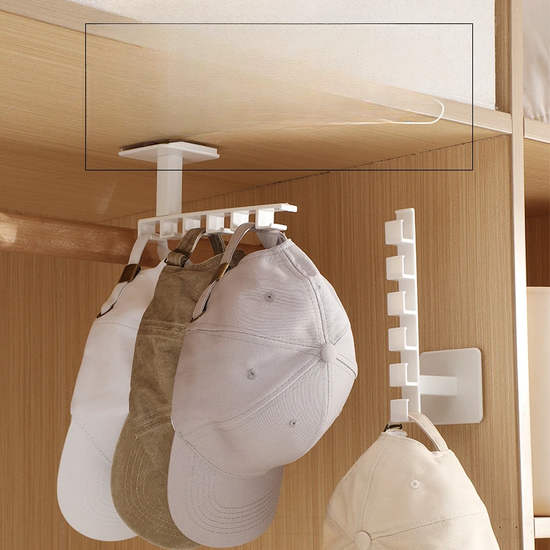 

Hat Holder L Shaped Baseball Cap Storage Rack Wall Mount Hat Belt Organizer Hooks