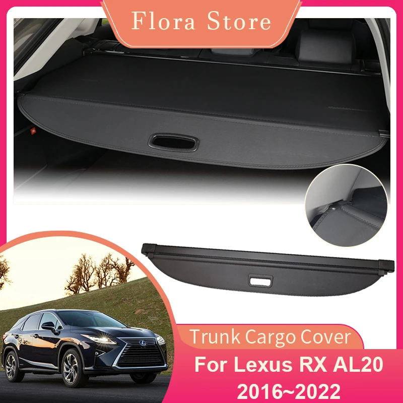 

Rear Trunk Cargo Cover for Lexus RX AL20 450h 2016~2022 Privacy Shield Shade Curtain Luggage Partition Board Interior Accessorie