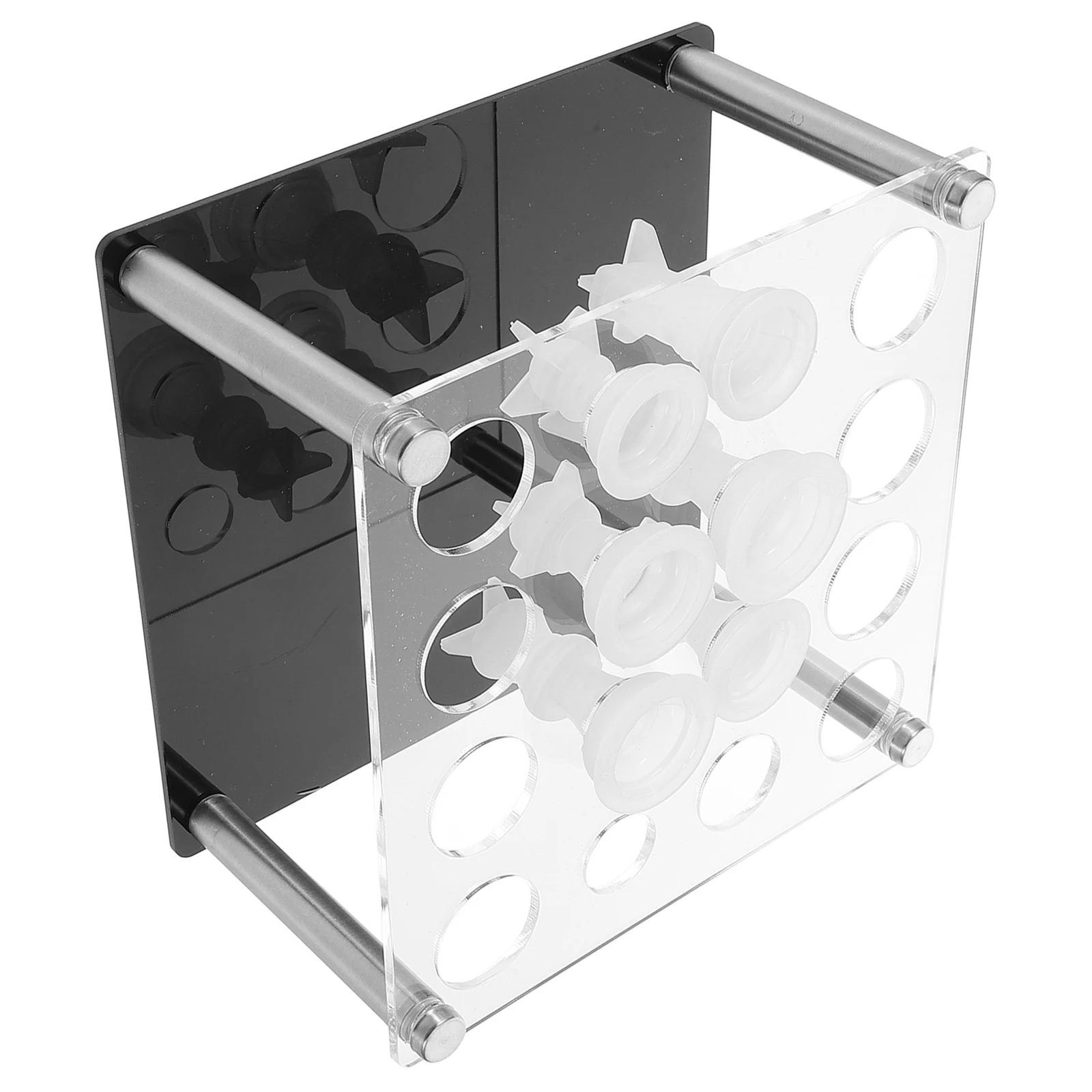 

1 Set Acrylic Chess Piece Holder Rack Mold Stand Resin Diy Game Organizer Durable Storage Rack Versatile Aperture For Chess