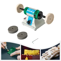 CNCEST Polishing Machine Mini Bench Polisher 10000 RPM Lathe Sander Grinder Buffing Motor Speed Adjustable Bench Sanding Tool