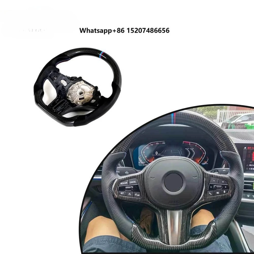 Pre-preg Dry Carbon Fiber Steering Wheel for  G Series M3 G80 M4 G82 M5 F90 M8 X3m X4m X5m M Sport 2023  2023