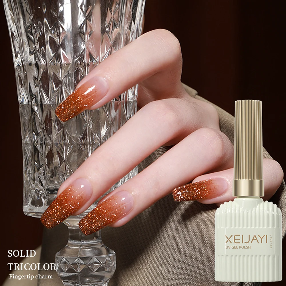 

15ml Broken Drill Nail Gel Polish Nightclub Explosion UV Semi-permanent Nail Gellak Milk Shines Brightly DIY Nail Art Products