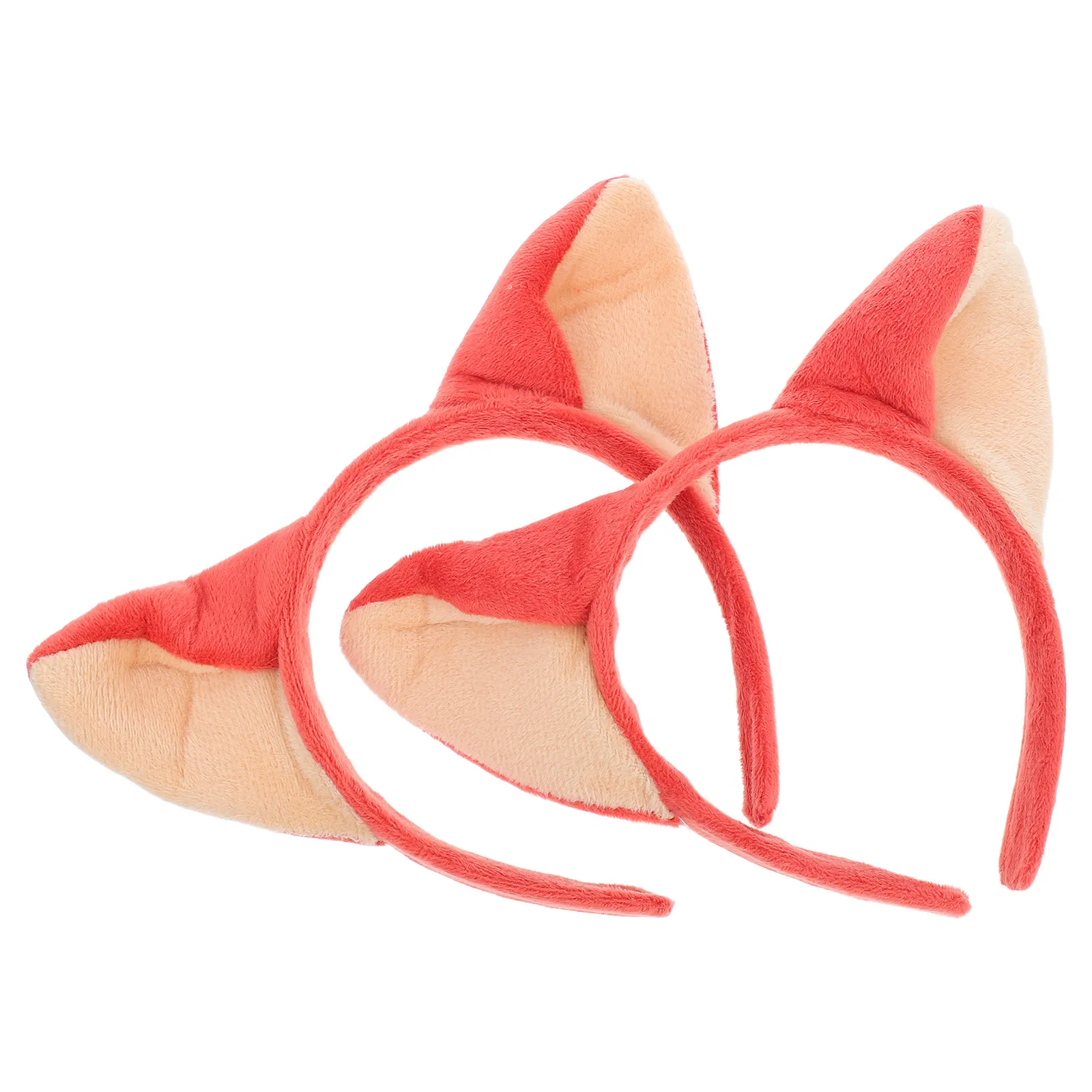 

2Pcs Foxes Ears Headband Attractive Comfortable Fox Ear Headdress for Girls Halloween Masquerade Party Foxes Ears Headband