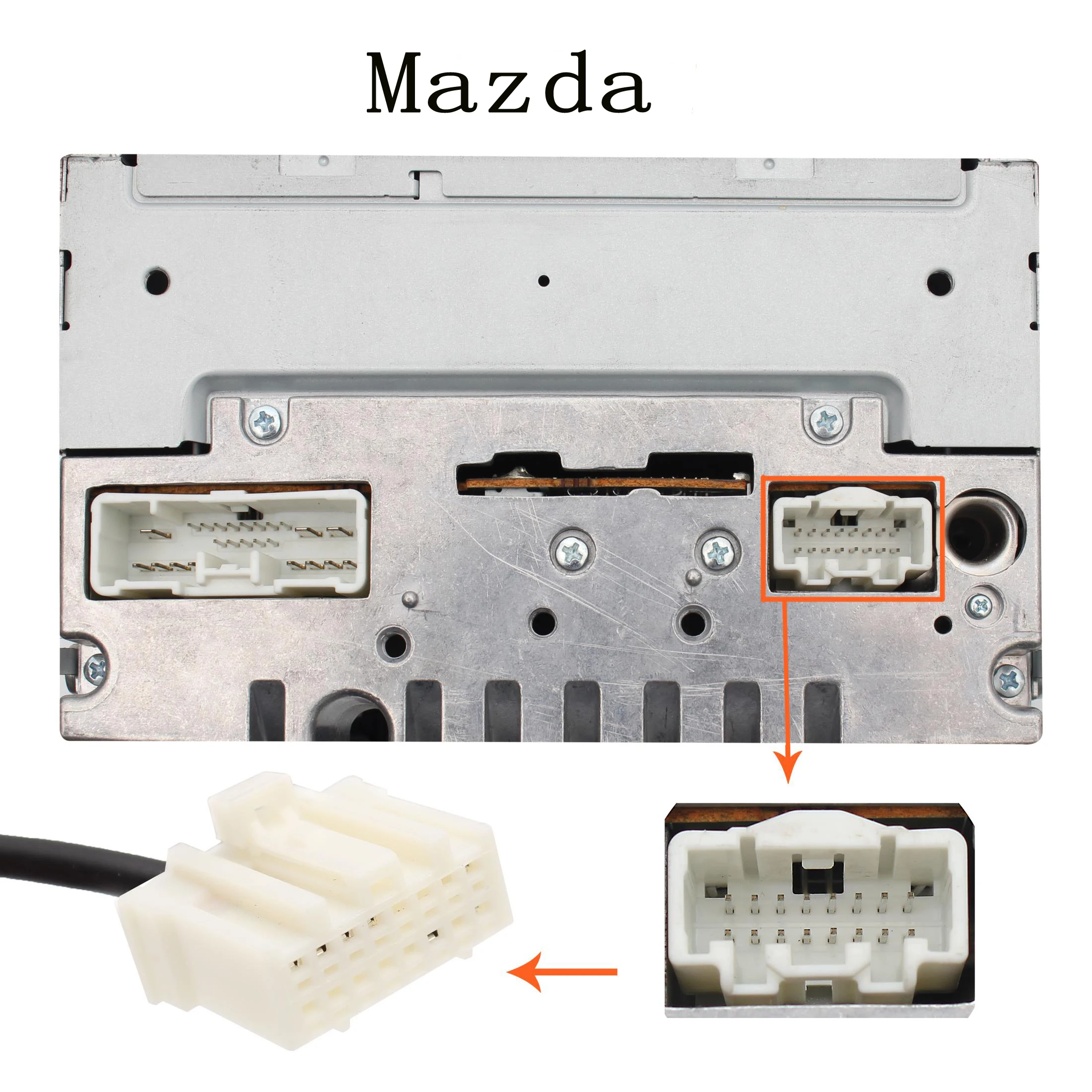 Moonet Car Audio MP3 Input AUX USB Adapter CD Changer for Mazda  3 5 6, MPV, CX7, Demio Miata/MX5