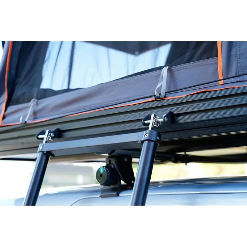 Transparent PVC Window Dual Side Entry Factory Price Light Weight Rooftop Aluminum Camping Roof Top Tent For Car