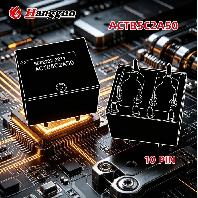 2PCS Original ACTB5C2A50 10-Pin 12VDC Two-Open Two-Closed Car Relay Board