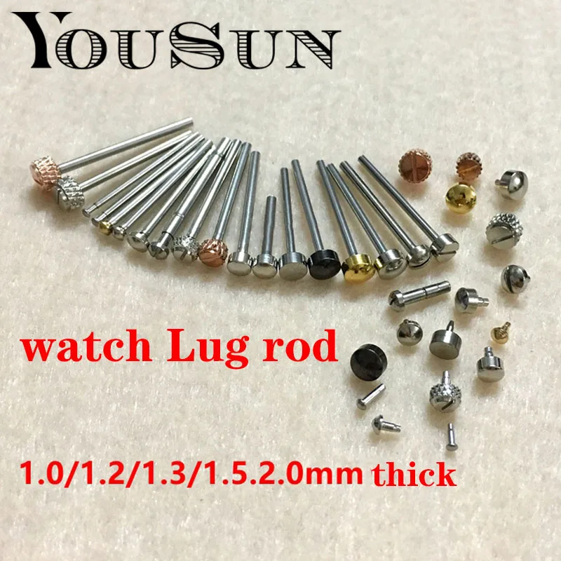 Watch Fixed Shaft Watchband Buckle Nail Raw Ear Rod Hand Skin Belt Steel With Ear Rod Watch Column Accessories