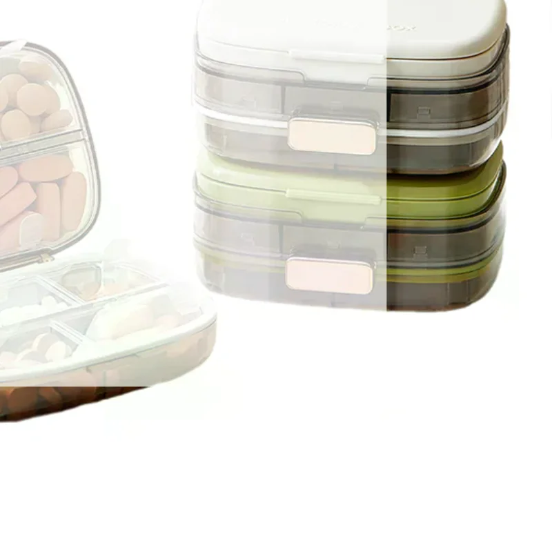 

/YOV/With Portable Travel Pill Organizer Compartments - 10 Perfect Weekly Pill Case Waterproof Pill Box