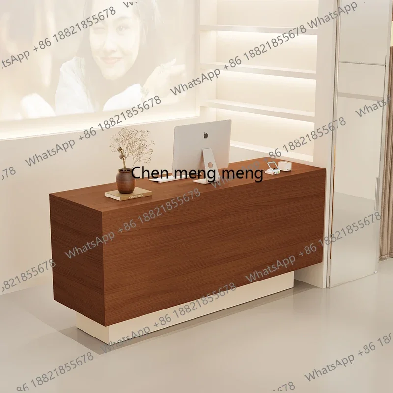 

Hot sales Decor Boutique Reception Counter Clinic Barber Cashier White Reception Counter Retail StoreTheke Rezeption Office Furn