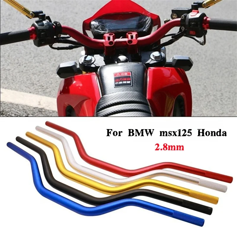 

1/8"28mm For Ducati 696/796/795 M1000 Motorcycle Aluminum Alloy Handlebar Dirt Bike Reducer Handle Bar For BMW MSX125 Honda
