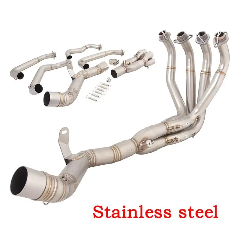 

For kawasaki Z900 A2 35KW 70KW 2018-2024 Motorcycle Exhaust Header Pipe Connect 51MM Muffler Stainless Steel Front Link Tube