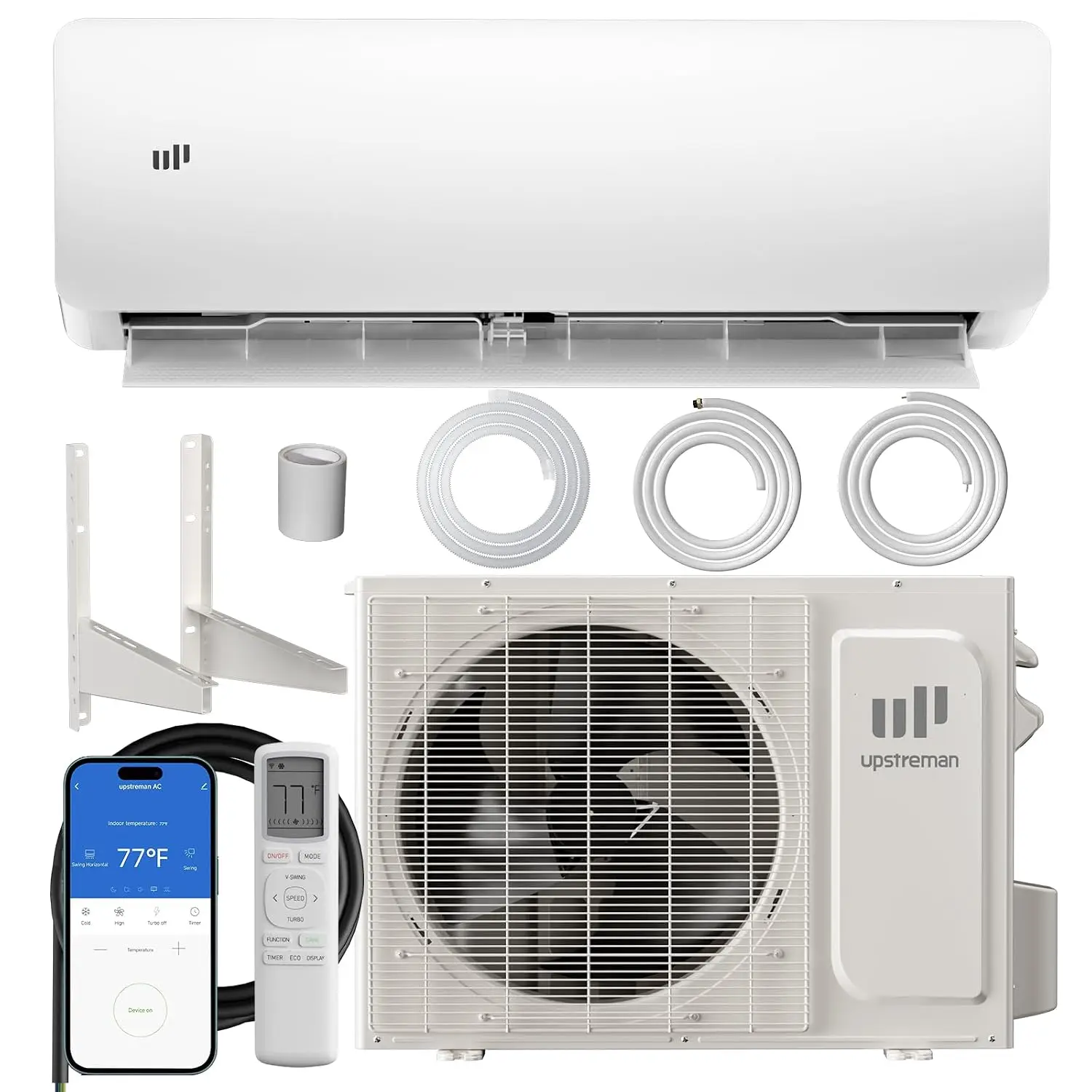 12000 BTU Mini Split AC Heating System, 20 SEER2 230V Mini Split Air Conditioner, Pre-Charged Heat Pump Ductless, Custom