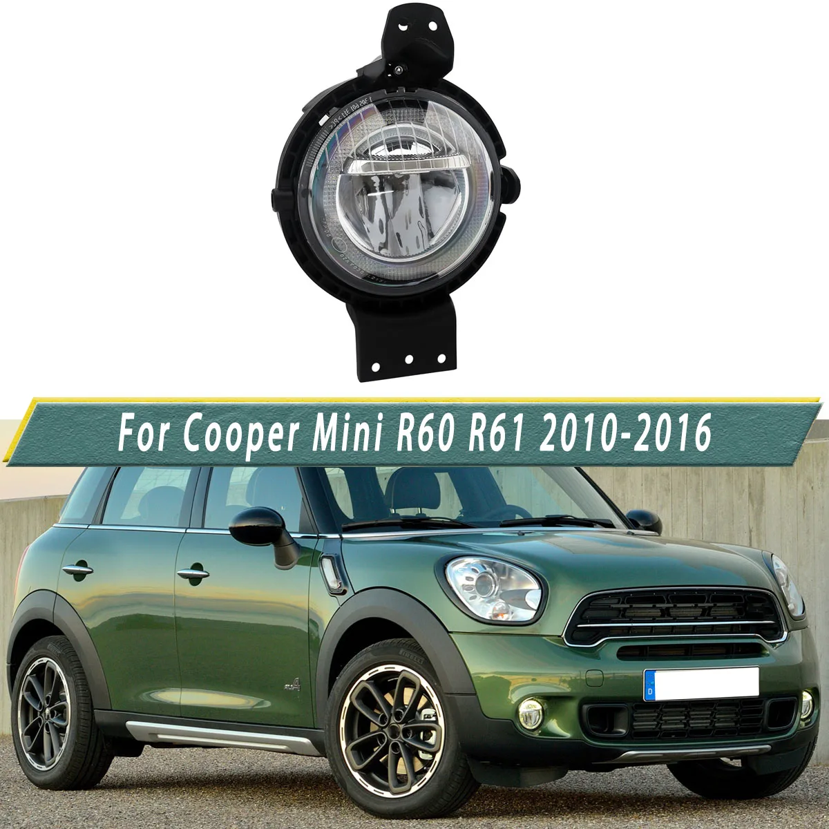 For Mini Countryman R60 Fog Light 2010-2016 Front Bumper Fog Lamp Cover Left Right Universal Automotive Signal Light Trim
