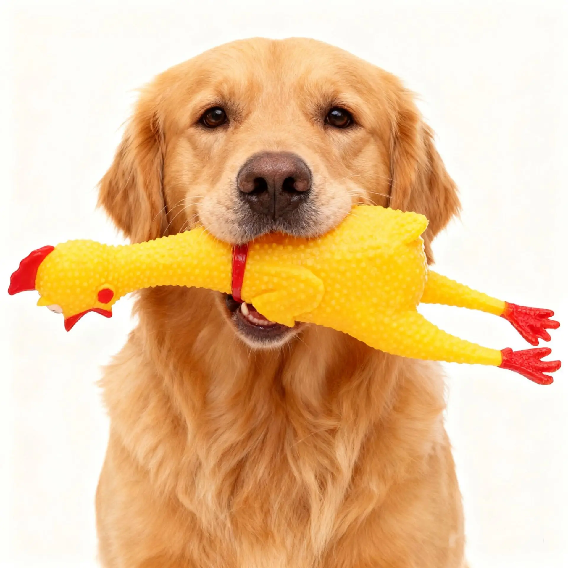 Dog Squeaky Toy Chew Resistant Self-Entertainment Squeak Chi