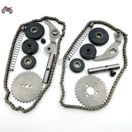 Triciclo de motocicleta para Zongshen Loncin Lifan Horizontal 120/125/130 motor Y sincronización de motor cadena pequeña