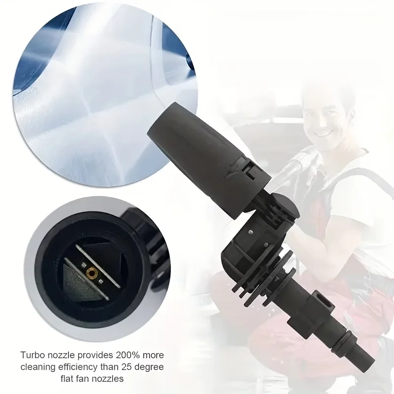 1pc Heavy-Duty 360° Rotating Nozzle Adjustable High-Pressure Spray Head Compatible With Lavor Series High-Pressure Washers