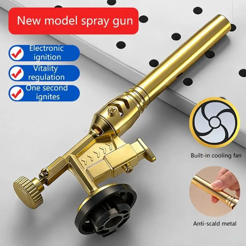Cartridge Torch for Easy Handling Featuring 1300°C Flame Fast Change Canister System All Metal Design and Build in Cooling M4YD