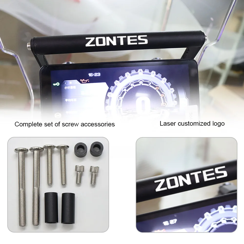 Soporte de navegación para motocicleta, resistente al agua, aleación de aluminio, oxidación anódica, Zontes 368G, accesorios para motocicleta Zontes 368G