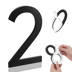 5 Inch House Numbers, Self-adhesive House Number Acrylic Modern House Numbers