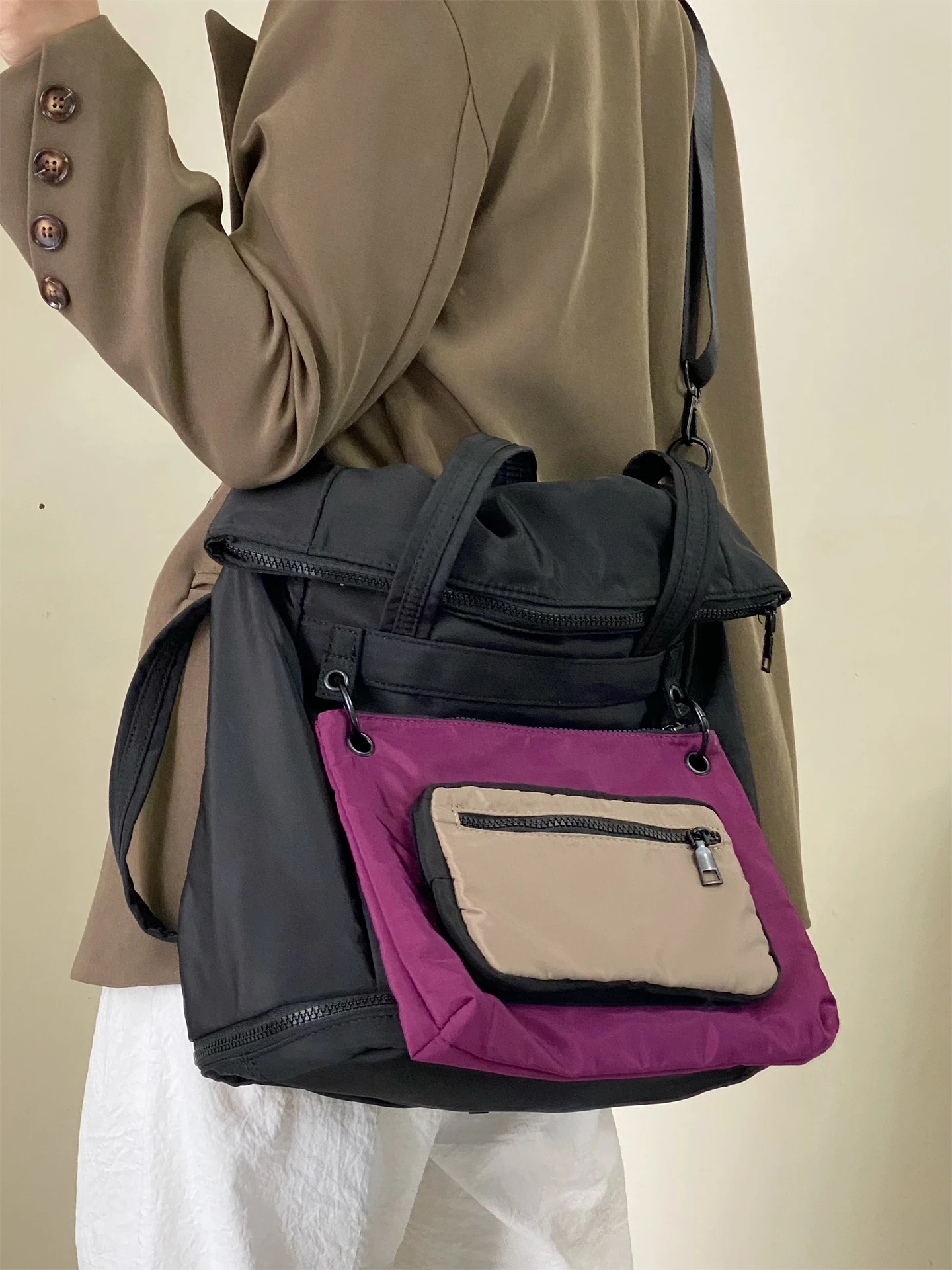 

Многофункциональная водонепроницаемая повседневная нейлоновая сумка через плечо Tee-Way большой емкости для путешествий