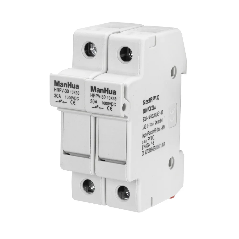 ManHua HRPV-302P 1000VDC Fuse Link 30A Fuse Holders Solar PV Suitable for Solar System Protection
