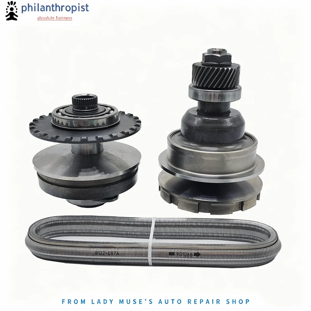 JF011 RE0F10A Continuously Variable Transmission Pulley Assembly with Chain 901066 901047 For Nissan Mitsubishi