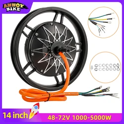High Power 14 inch Hub Motor Brushless Disc Brake Hub Motor 48v60v72v 1500w 3000w 3500w 5000w for Electric Bicycle Ebike