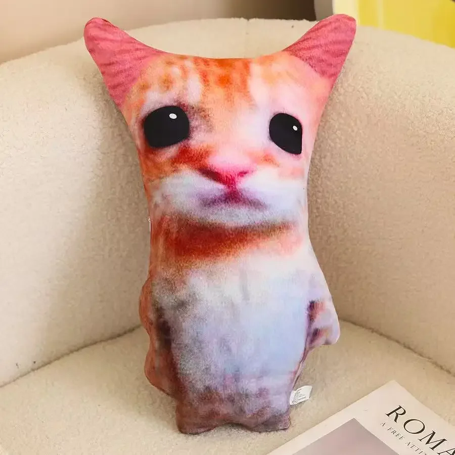 20/40cm Simulation New Cat Doll Stuffed Plush Toy Cartoon Anime Cute Pillow Cushion Friend Birthday Gift Interesting Doll