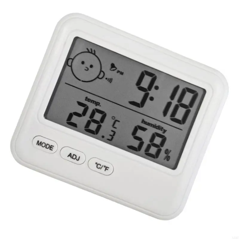 N58c Temperatura interna umidità Orologio Digital igrometro digitale preciso con display facile da leggere