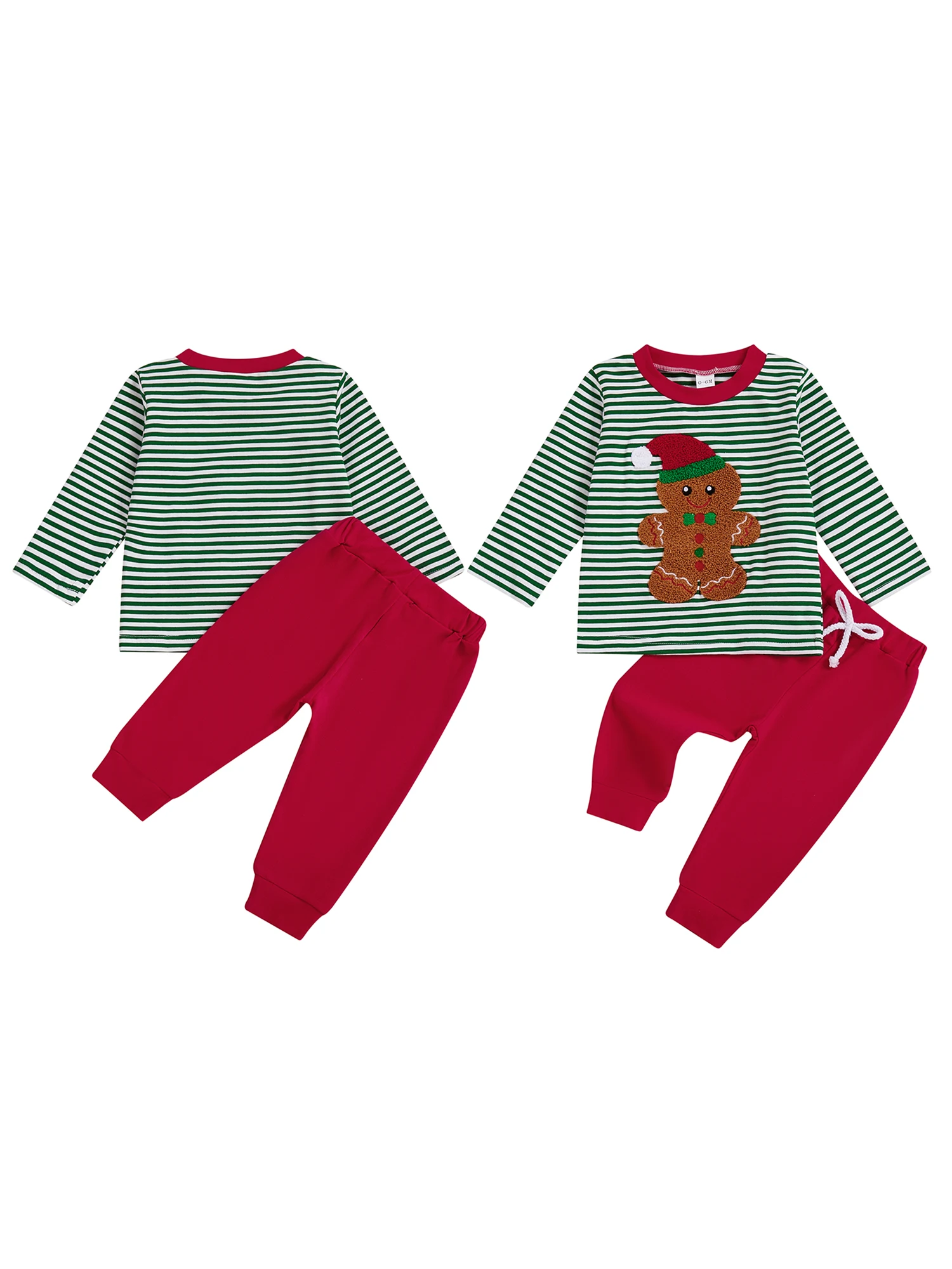 

Комплект одежды для маленьких девочек, зимний свитер с вышивкой снежинок и леггинсами, комплект рождественской одежды из 2 предметов для малышей