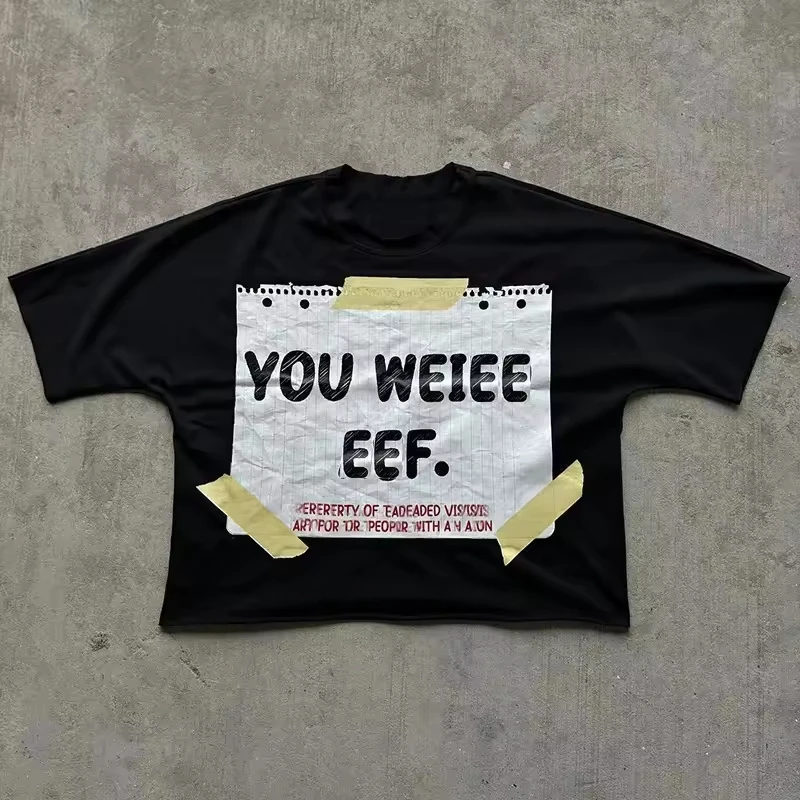 

Мужская модная футболка большого размера, 200 г, мужская новая хлопковая футболка с короткими рукавами и отпускным узором, с короткими рукавами и круглым вырезом, уличный стиль для пар