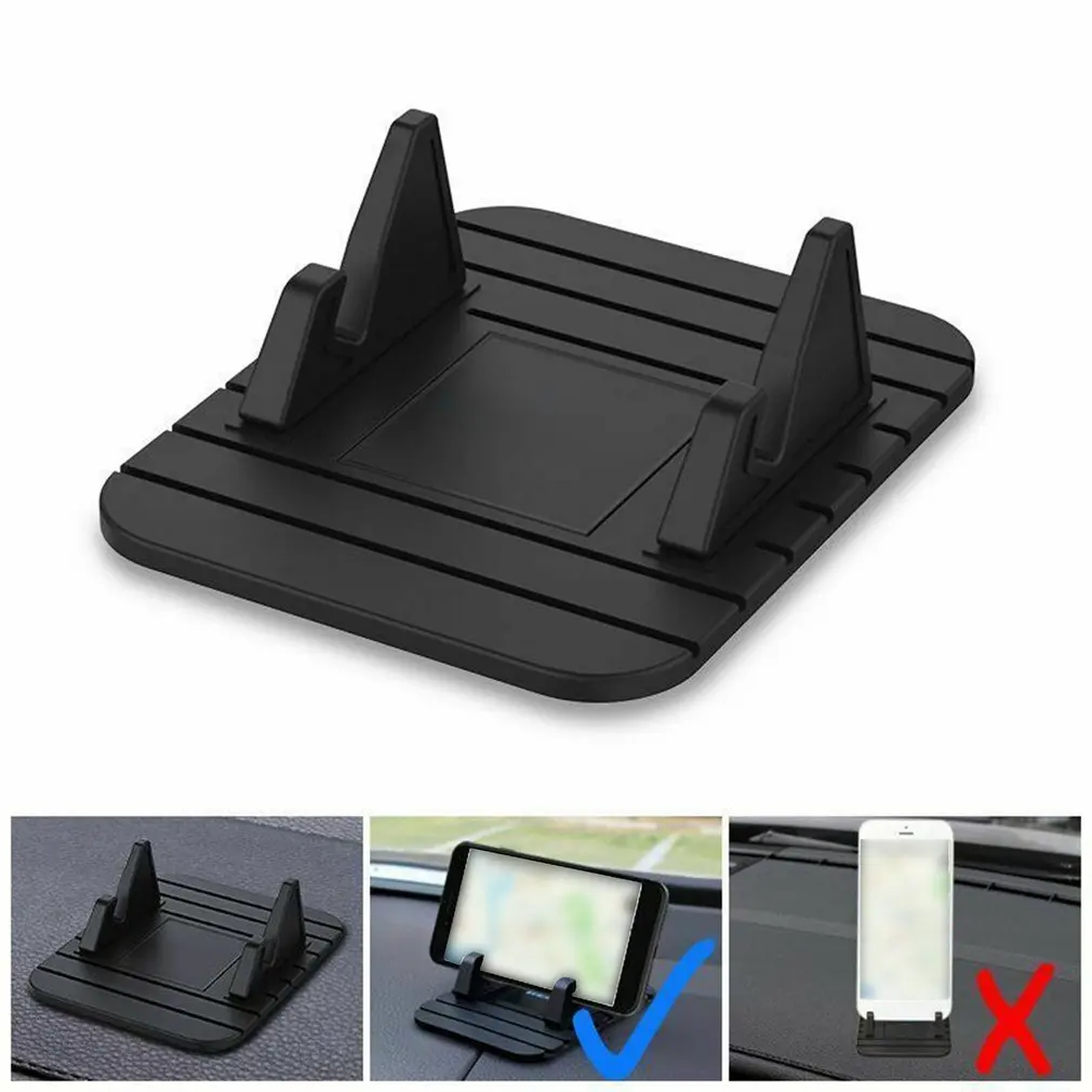 New Car Dashboard Non-slip Mat Rubber Mount Phone Holder Universal Stand Bracket Mobile Phone GPS For Mobile Holder