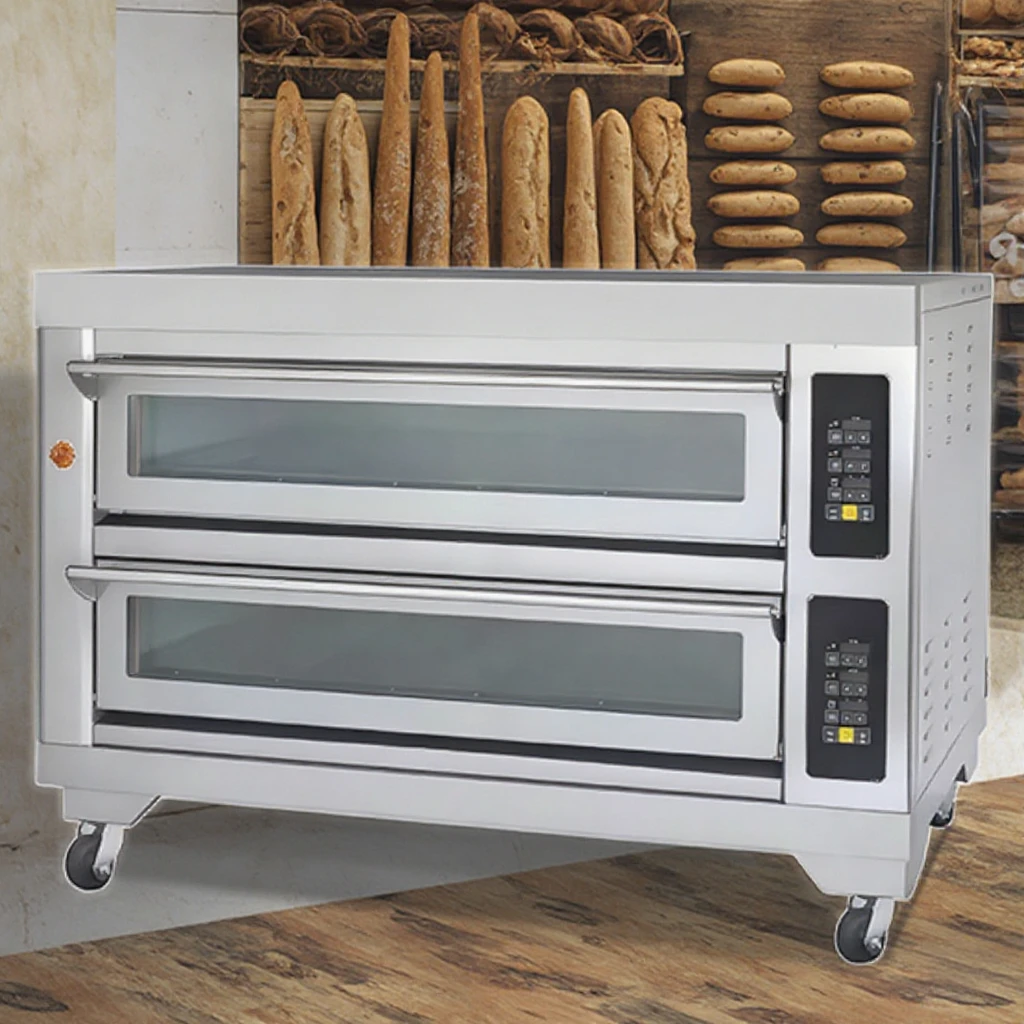

Guangzhou 2 Deck 4 Tray Commercial Baking Oven Electric Bakery Oven Machine for Bread