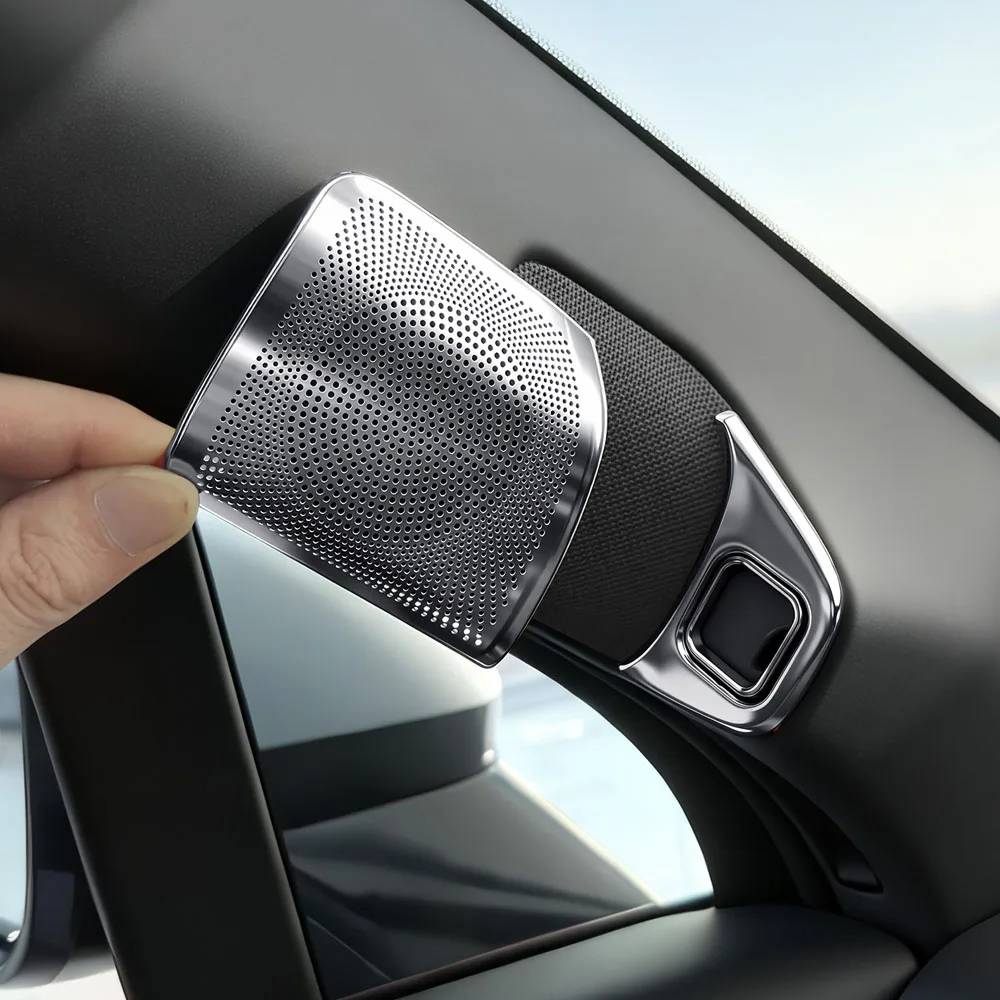 A-pillar Hhorn Protective Cover  For BYD Great Tang Da Tang Car Modification Accessories Stainless Steel Sound Protection Cover