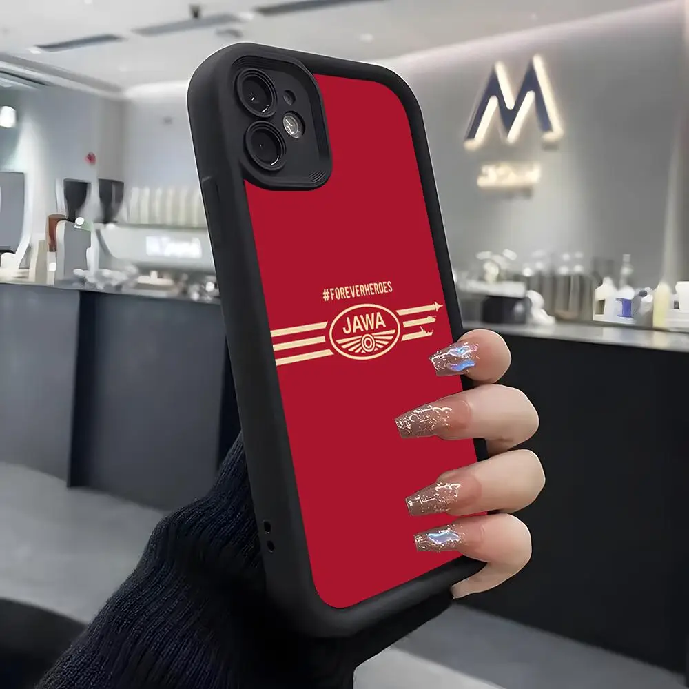 Чехол для телефона J-Jawa Motorcycle iPhone Air 17 Pro Max 16 E 15 14 13 12 11 Mini Plus мягкий силиконовый черный чехол