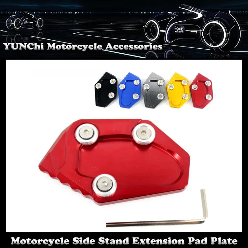 

Motorcycle CNC Kickstand Foot Side Stand Extension Pad Plate Bracket For YAMAHA YZF-R25 YZF-R3 MT-03 MT-25 YZFR3/R25 MT03/MT25